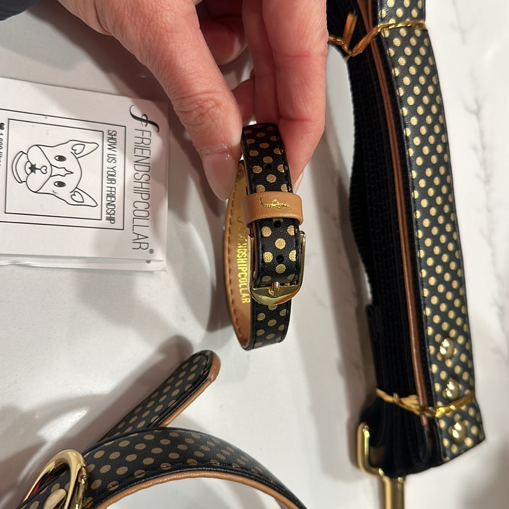 New matching dog collar with leash and owner bracelet - Picture 4 of 5